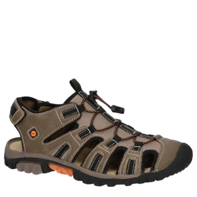 Afbeelding van HI TEC COVE Sport Outdoorsandalen, Heren, Maat: 42, Taupe/burnt orange Kunststof/ textiel