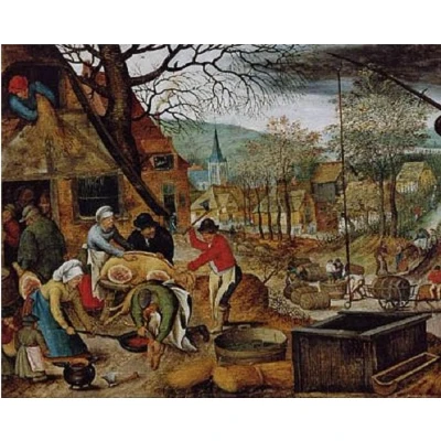 Afbeelding van Pieter Breughel De Jonge 4 seizoenen: Herfst (1000 stukjes, kunst puzzel)