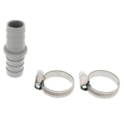 Afbeelding van Scanpart afvoerslang verbindingsset Kunststof afvoerverbinder 19 x mm 2 slangklemmen 20 en 32