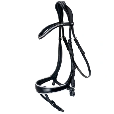 Image de Schockemöhle Bride Premium sports Equitus Beta Noir/Blanc/Argent Cob