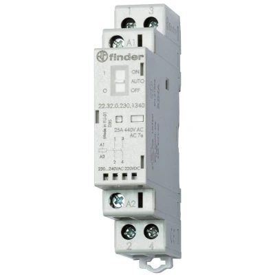 Afbeelding van Finder 22.32.0.024.1440 Contactor 2x NC 24 V/DC, V/AC 25 A 1 stuk(s)