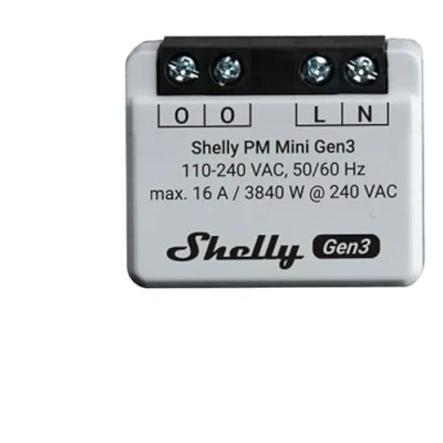 Afbeelding van Shelly Plus PM Mini Gen. 3 Draadloze schakelaar WiFi, Bluetooth