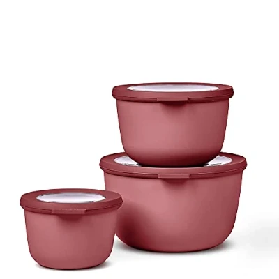 Afbeelding van Mepal Multikom Cirqula vershouddoos set 500 + 1000 2000 ml Rond Vivid mauve