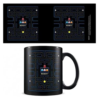 Afbeelding van Pac Man Doolhof Zwarte Beker