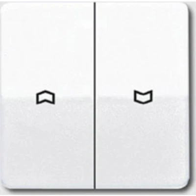 Afbeelding van Jung CD595PWW Jaloezie schakelaar, schakelaar/ knop Afdekking 2 voudig Alpine wit