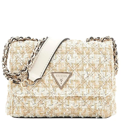 Afbeelding van Guess Giully MINI 2 COMP Schoudertas goldcoloured, Dames, Maat: One Size, Gold coloured