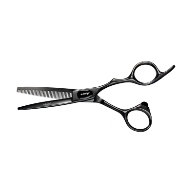 Afbeelding van E Kwip PLUS Primus Coupeschaar Black Titanium 5,5inch Haibu by Kapperskorting.com