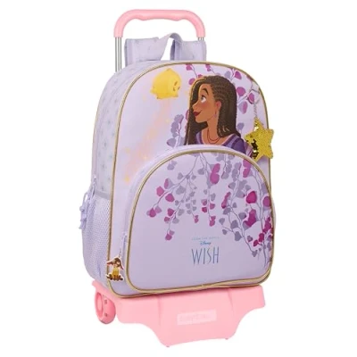 Afbeelding van Schoolrugzak met Wielen Wish Lila 33 x 42 14 cm