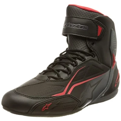 Afbeelding van Alpinestars Motorlaarzen Faster 3 Shoes Black Gray Red, zwart/grijs/rood, 41