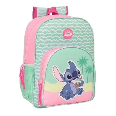 Afbeelding van Schoolrugzak Lilo &amp; Stitch Ice cream Roze 32 x 38 12 cm