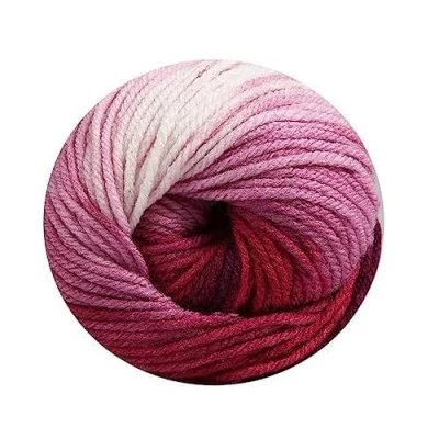 Afbeelding van Wollbiene Set van 5 bolletjes Batik wol 100 g 500 Met kleurverloop Multicolour 5300 Wit