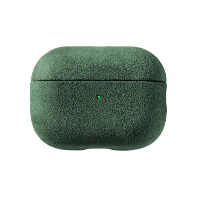 Afbeelding van AirPods Pro (2nd Generation) Alcantara Case Midnight Green