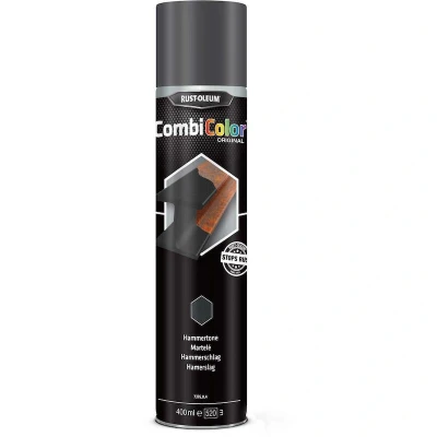 Afbeelding van Rustoleum Combicolor Hamerslag Zwart 400 ml