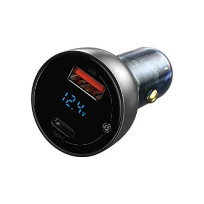 Afbeelding van Baseus Particular CCKX C0A Mobiele telefoon oplader auto QUICK CHARGE 3.0, Power Delivery 2 Zilver