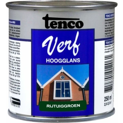 Afbeelding van TencoVerf Dekkend Hoogglans Rijtuiggroen 0,25L
