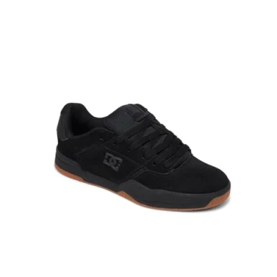 Afbeelding van DC Shoes Central Unisex Skateschoenen, Maat: 46, Black Leer en textiel