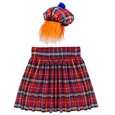 Afbeelding van Widmann Landen Thema Kostuum Tartan Schotse Man Rood One Size Carnavalskleding Verkleedkleding