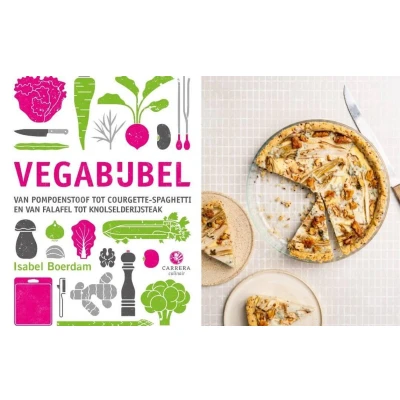 Afbeelding van Vegabijbel vega van pompoenstoof tot courgettespaghetti Isabel Boerdam kookboek vegan