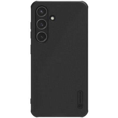 Afbeelding van Nillkin Frosted Shield Hoesje MagSafe Zwart Geschikt voor Samsung Galaxy S24