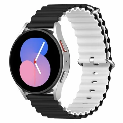 Afbeelding van Garmin Venu / Sq Sq2 2 plus Ocean Style bandje Zwart wit