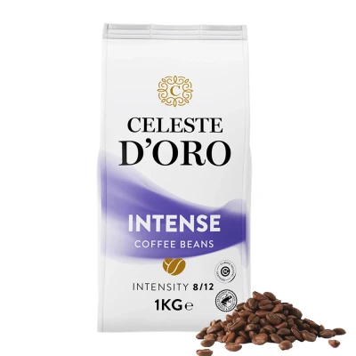 Afbeelding van 25% korting met code Celeste d&#039;Oro koffiebonen Finest Intense 1 stuk kg