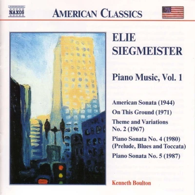 Afbeelding van Kenneth Boulton Elie Siegmeister: Piano Music, Vol. 1 (CD)