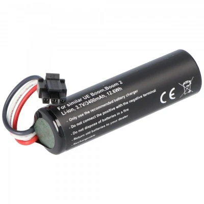 Afbeelding van Accu geschikt voor Ultimate Ears UE Boom, Boom 2, Li ion, 3.7V, 3400mAh, 12.6Wh, ingebouwd, zonder gereedschap