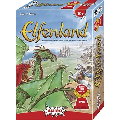 Afbeelding van Elfenland (spel): een uitdagende reis door het rijk van de Phantasie. Uitvoering met spel jaren 1998 en Duitse spelprijzen 1998, familie/volwassenenspel: plaats 3