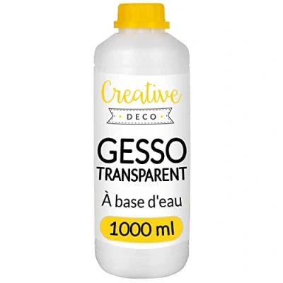 Afbeelding van Creative Deco Transparante Gesso Acryl Primer 1L Schildervoorbereiding