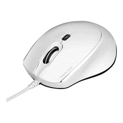 Afbeelding van PORT CONNECT Draadloze en stille muis, draadloos, 2,4 GHz, USB A/USB C compact, wit