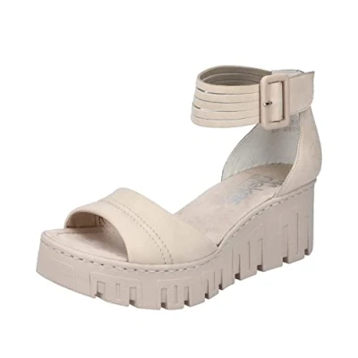 Afbeelding van Rieker 68093 damessandalen, Beige