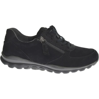 Afbeelding van Gabor Comfort Sneakers laag, Dames, Maat: 38, Pazifik Veloursleer