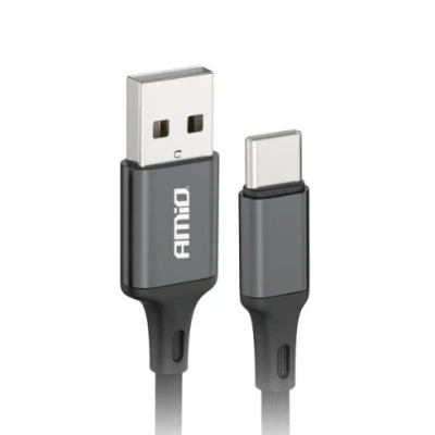 Afbeelding van AMiO USB A naar C Kabel 2A 200cm FullLINK Hoogwaardige Snellader Oplaadkabel Snoer