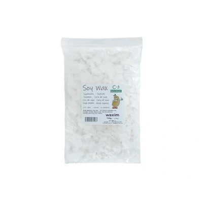 Afbeelding van WAXIM. Nature C 3 sojawas voor kaarsen, ecologisch, 700 g, vlokken, natuurlijk, biologisch, doe het zelf, veganistisch, plantaardig, paraffinevrij, natuurlijke, sojawas, kaarsenwas.