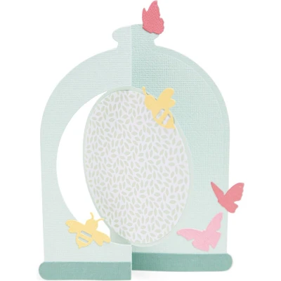 Afbeelding van Sizzix Thinlits Die Set Card, Bell Jar by Jen Long