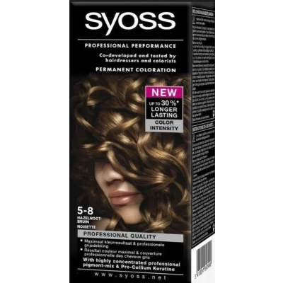 Afbeelding van 2+2 gratis: Syoss Classic Haarverf 5 8 Hazelnut Brown