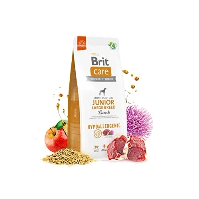 Afbeelding van 2x3kg Brit Care Dog Hypoallergenic Junior Large Breed Lam &amp; Rijst Droog hondenvoer