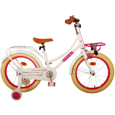 Afbeelding van Volare Excellent 18 Inch Meisjes Kinderfiets Wit + 20 Inruilkorting