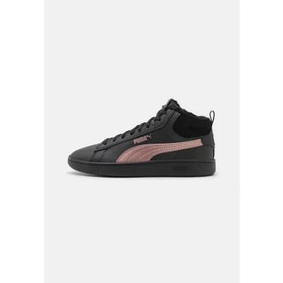 Afbeelding van Puma Smash Sneakers laag, Dames, Maat: 42.5, Black/rose gold Leer en imitatieleer