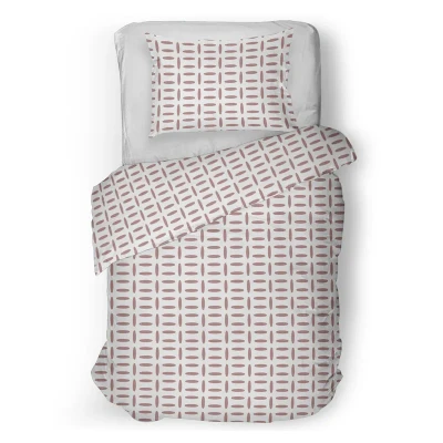 Afbeelding van Snoozing Carla Dekbedovertrek Eenpersoons 140x200/220 cm Pink