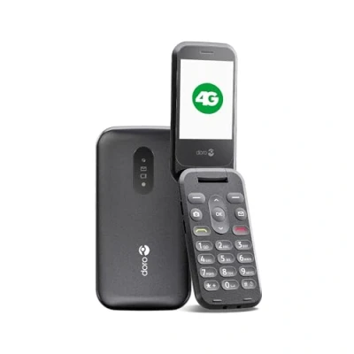 Image de Téléphone portable à clapet séniors Doro 4G Micro SIM 2800 17 Mo 2.8&quot; Noir