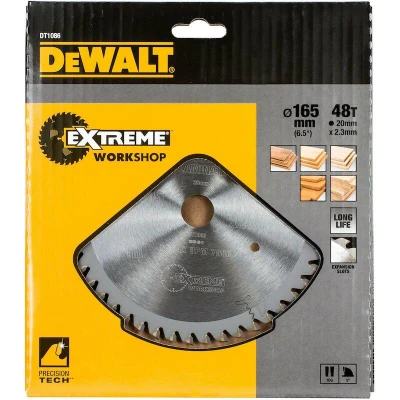 Afbeelding van DeWALT Cirkelzaagblad voor Laminaat Extreme Ø 165mm Asgat 20mm 48T DT1086 QZ