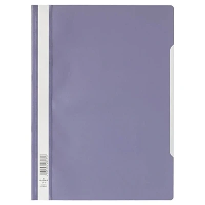 Afbeelding van Durable 257312 Lamellenmap, A4, met transparante omslag, achterkant, paars, 50 stuks