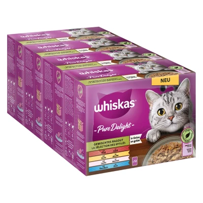Afbeelding van 48x85g Gemengde Ragout in Gelei Pure Delight Whiskas Kattenvoer