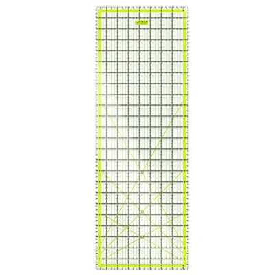 Afbeelding van Arteza Lasergesneden acryl quiltliniaal met gepatenteerde tweekleurige rasterlijnen voor eenvoudig nauwkeurig snijden, 21,6 cm breed x 61 lang quilten