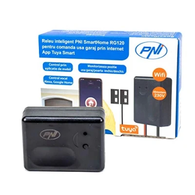 Afbeelding van PNI SmartHome RG120 WiFi smart relais voor de bediening van garagedeuropener via internet met Tuya app
