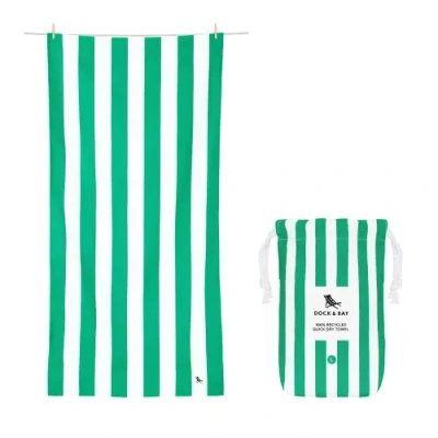 Afbeelding van Dock &amp; Bay Cabana Strandlaken Extra Large ( 200x90cm ) Cancun Green