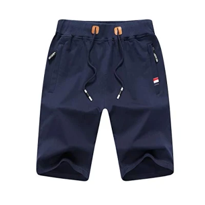 Afbeelding van Tansozer Joggingshorts voor heren, zomer, shorts met zakken ritssluiting