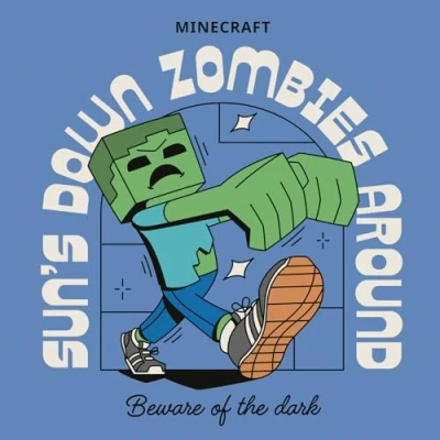 Afbeelding van Minecraft (Zombie) canvasdecoratie voor kinderkamers, levendige zombiethema&#039;s, voegt karakter toe aan speelruimtes