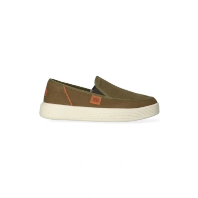 Afbeelding van Hey Dude Sunapee M Coastline Instappers, Heren, Maat: 46, Olive Textiel